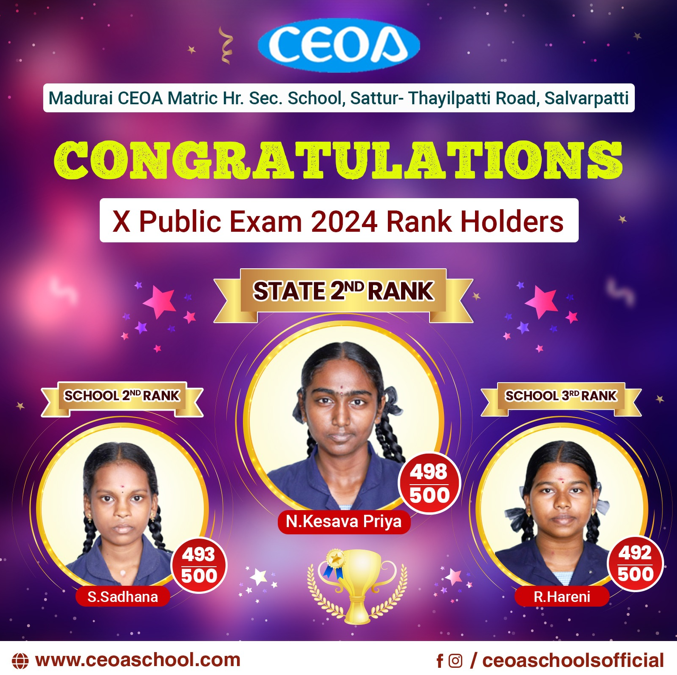 Block B - <b>CEOA</b> School Sattur